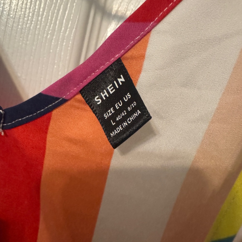 SHEIN Colorful Striped Dress - Picture 2 of 3